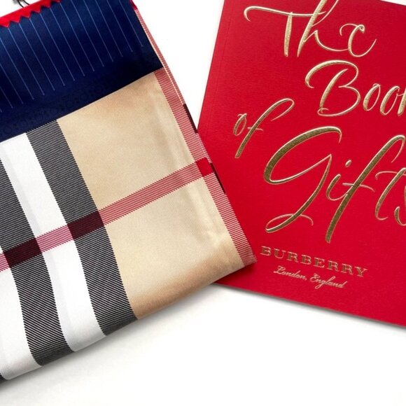 NWT Burberry Scarf Logo Iconic Beige Check Blue Border Silk Wrap - Picture 8 of 16